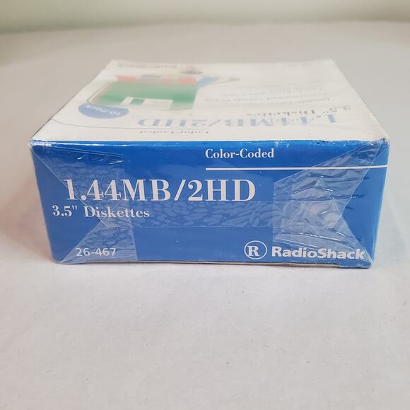 Radio Shack Floppy Diskettes 1.44 MB/2HD 3.5" 1 Pack of 10 Color Coded 26-467 - Picture 3 of 8